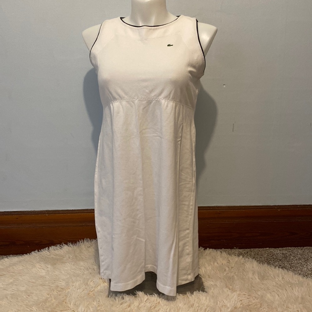 Lacoste size 46 or 12 casual Dress White